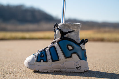 Nike Air More Uptempo [INDUSTRIAL BLUE IRON] Standing Sneaker Putter Cover - Left