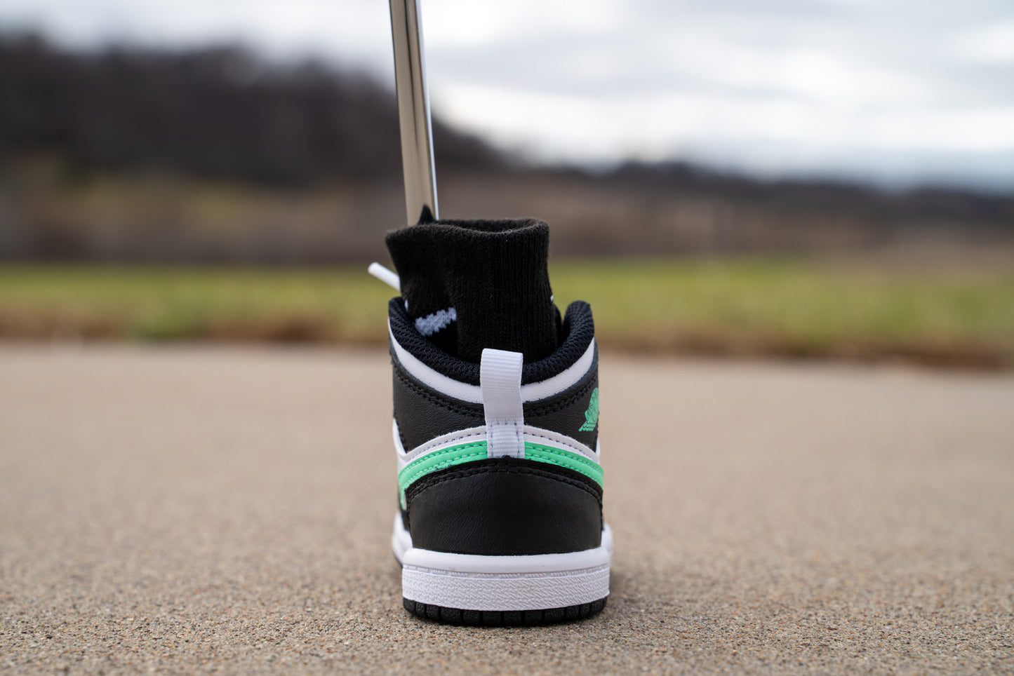 Jordan 1 Mid [GREEN GLOW] Standing Sneaker Putter Cover