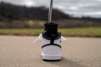 Jordan 1 Mid [BLACK AND WHITE] Standing Sneaker Putter Cover