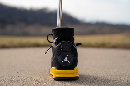 Jordan 4 Retro [TOUR YELLOW] Standing Sneaker Putter Cover - Back