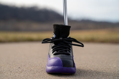 Front - Jordan 12 Retro [FIELD PURPLE] Standing Sneaker Putter Cover