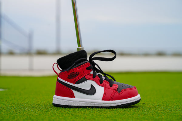 Jordan 1 Mid Fleece Utility [PEARL RED PINK] Standing Sneaker Putter C –  SneakerPutt