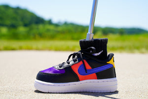 Nike Air Force 1 LV8 EMB Black/Gym Red/Washed Teal/Court Purple