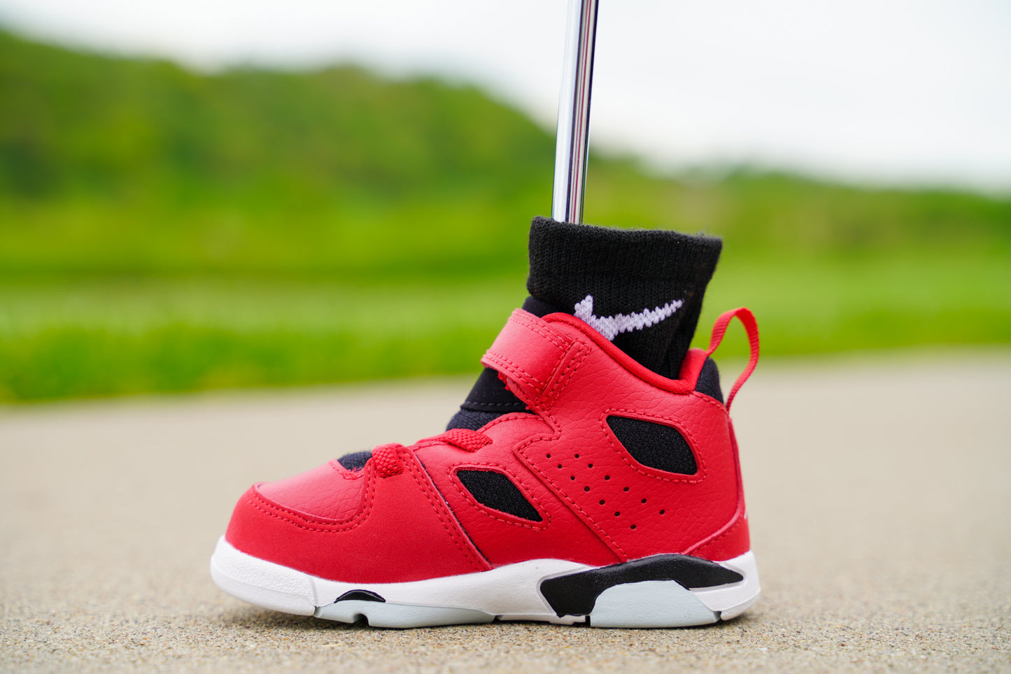 Jordan Flightclub '91 [GYM RED] Standing Sneaker Putter Cover - Left