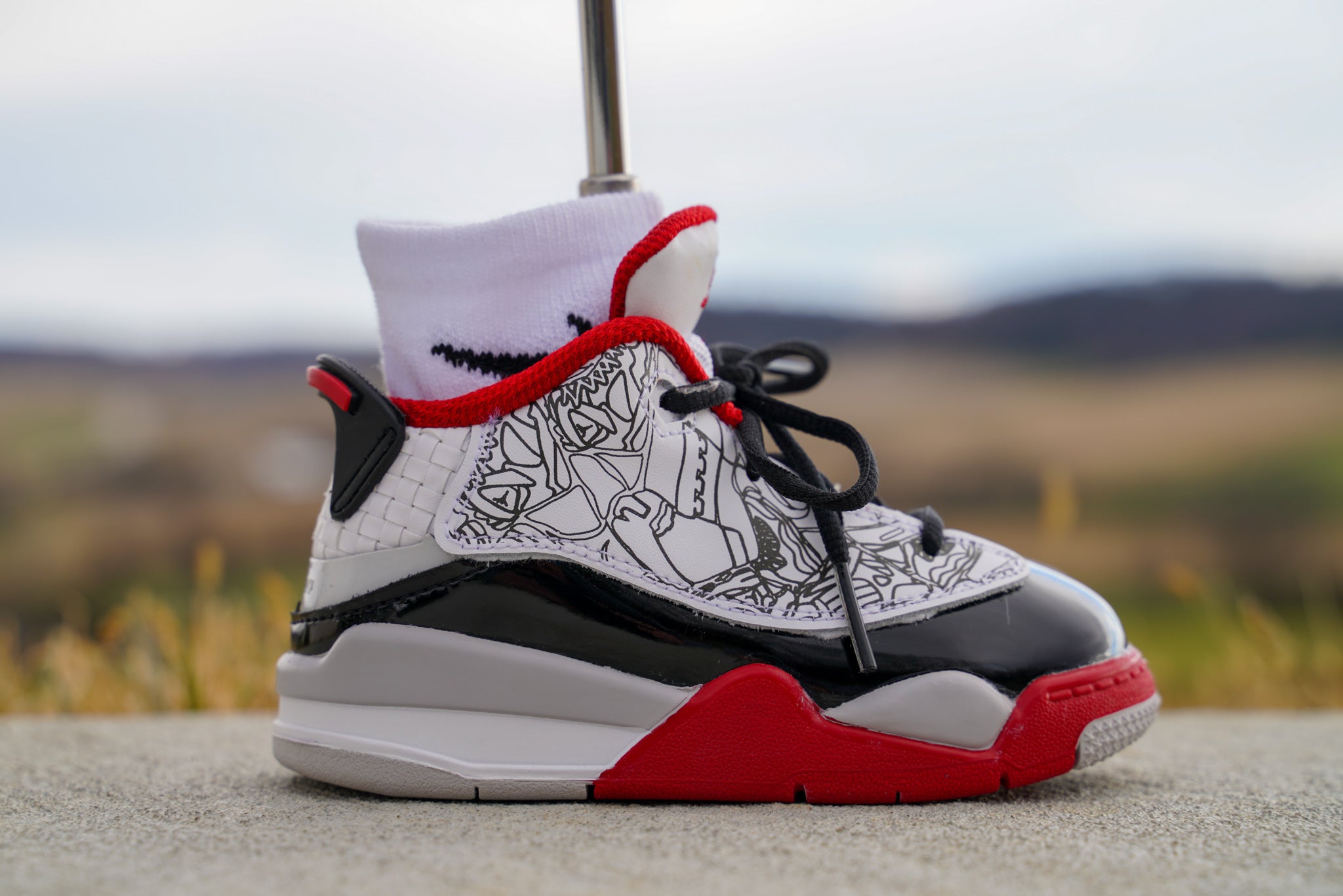 Jordan dub zero black and red online