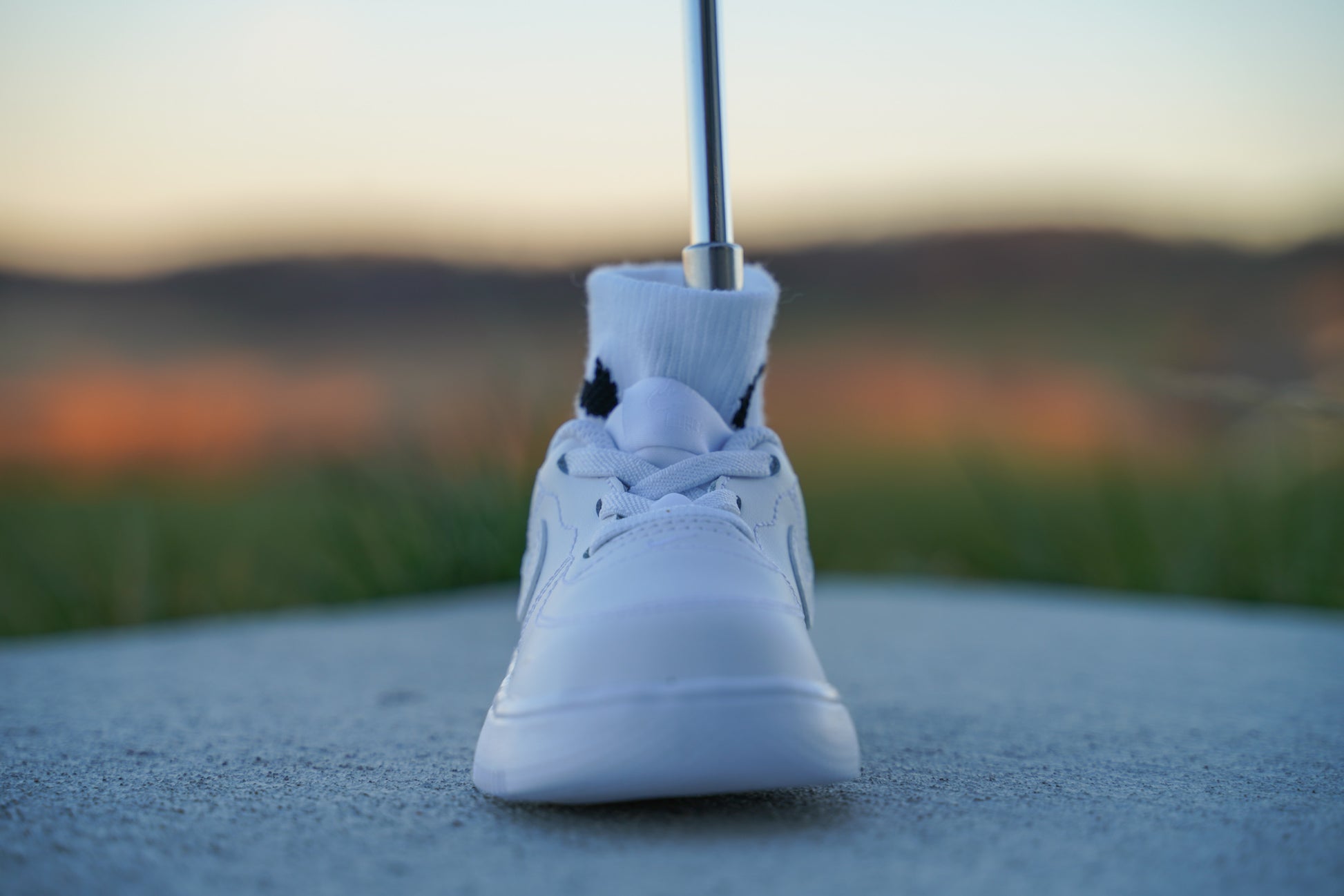 Nike Air Force 1 '18 [TRIPLE WHITE] Standing Sneaker Putter Cover - Front