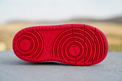 Nike Court Borough Low 2 [UNIVERSITY RED BLACK] Standing Sneaker Putter Cover - Bottom