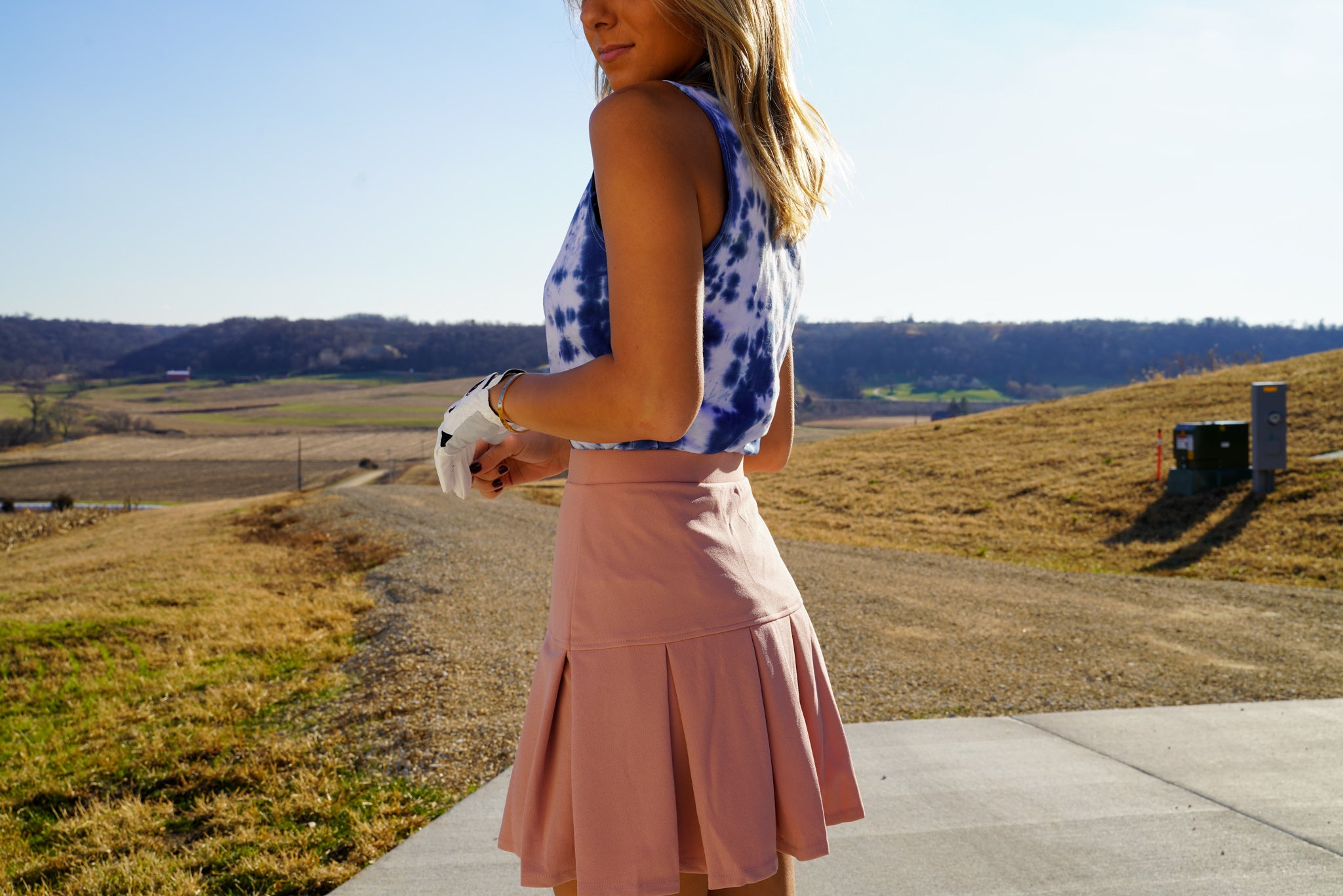 Women Fashion Basic Pink High Waist A-Line Knee-Length Midi Skirt with  Zipper at Amazon Women's Clothing store